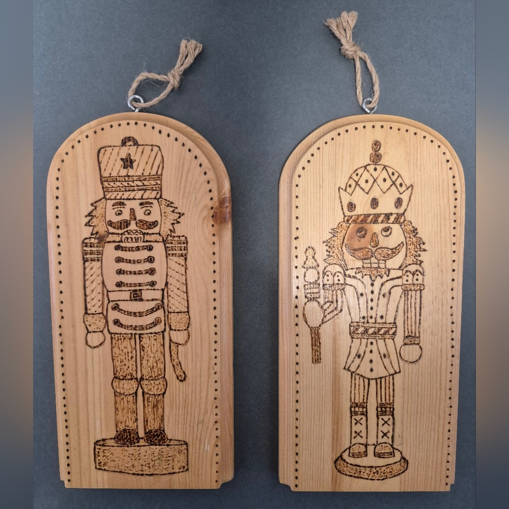 Wooden Nutcracker Wall Hangings - Large